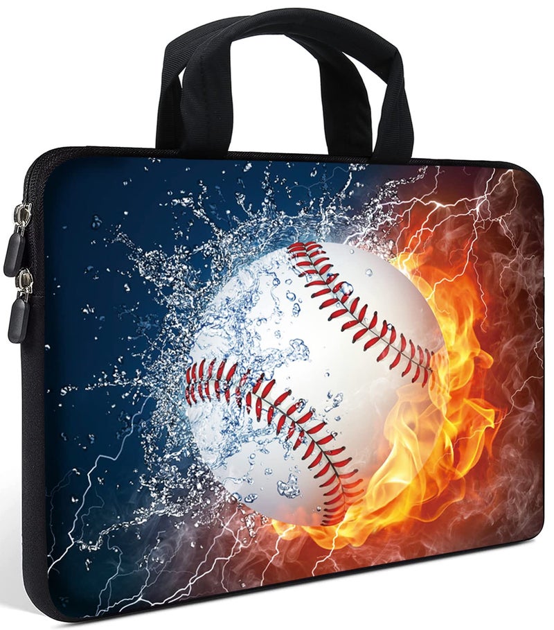 AMARY 11.6" 12.1" inch Laptop Sleeve Neoprene Notebook Laptop case Chromebook Sleeve Ultrabook Case Tablet Cover Fit Apple MacBook Air HP DELL Lenovo Asus Samsung (Baseball) - Image 1